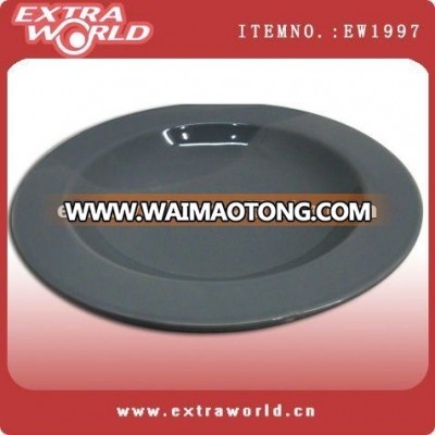 restaurant ceramic black plate